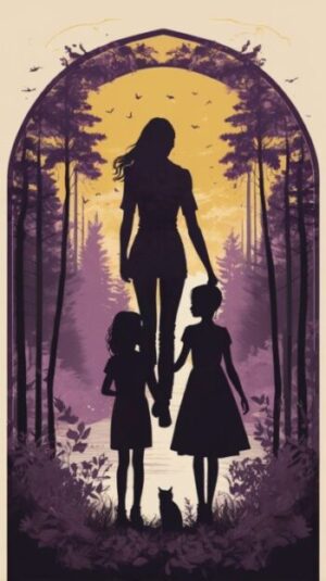Leonardo_Vision_XL_Shield_with_a_silhouette_of_a_woman_and_a_g_2